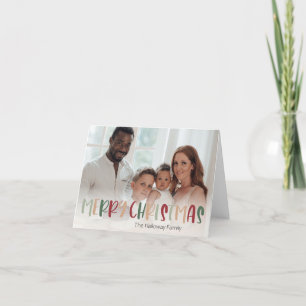 Farbenfrohe grüne Weihnachten geklappt Volles Foto