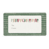 Farbenfrohe grüne Weihnachts-Rectangle-Geschenk (Vorne)