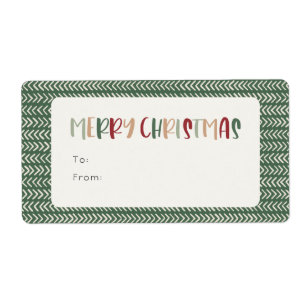 Farbenfrohe grüne Weihnachts-Rectangle-Geschenk