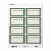 Farbenfrohe grüne Weihnachts-Rectangle-Geschenk (Vorne)