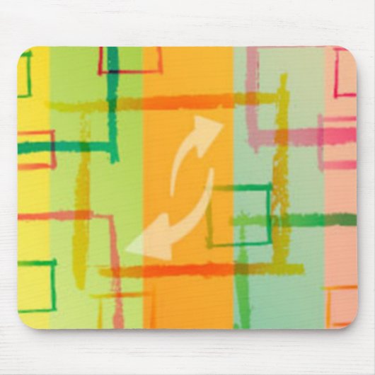 Farbenfrohe Grunge Mousepad (Vorne)