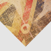 Farbenfrohe Grunge Union Jack Posh Gift Wrap Seidenpapier (Detail)