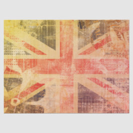 Farbenfrohe Grunge Union Jack Posh Gift Wrap Seidenpapier