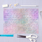 Farbenfrohe Grunge Vintage Kalligrafie Seidenpapier (Handwerk)