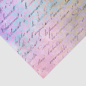 Farbenfrohe Grunge Vintage Kalligrafie Seidenpapier (Ausschnitt)