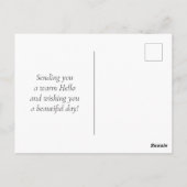 Farbenfrohe Grünpflanzen Sukkulente Postkarte (Rückseite)