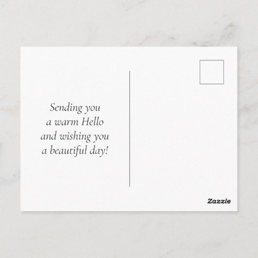 Farbenfrohe Grünpflanzen Sukkulente Postkarte (Rückseite)