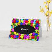 Farbenfrohe Grußkarte Karte (Gelbe Blume)