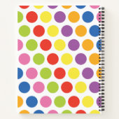 Farbenfrohe Gumballs Personalisiertes SpiralNotebo Notizblock (Rückseite)