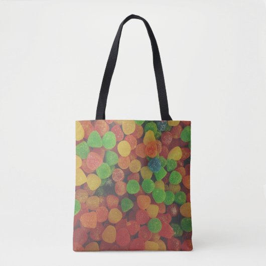 Farbenfrohe Gumdrops Candy Quirky Tasche (Vorderseite)