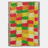 Farbenfrohe Gummi Bärenkuchen Decke (Vorderseite Vertikal)