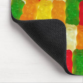 Farbenfrohe Gummi Bärenkuchen Mousepad (Ecke)