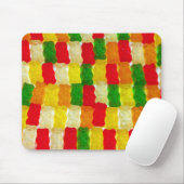 Farbenfrohe Gummi Bärenkuchen Mousepad (Mit Mouse)