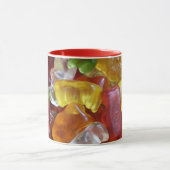 Farbenfrohe Gummie Candy-Tasse Tasse (Zentrum)