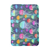 Farbenfrohe Gwer Qualle Badematte (Vorderseite Vertikal)