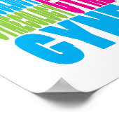 Farbenfrohe Gynäkologie Poster (Ecke)