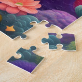 Farbenfrohe Haar Kleine Girl Puzzle (Seite)