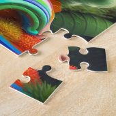 Farbenfrohe Haar Kleine Girl Puzzle (Seite)