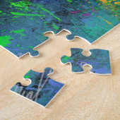 Farbenfrohe Haar Puzzle Frau - Malerei Kunst (Seite)