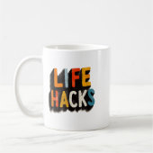 Farbenfrohe Hacks Emblem Kaffeetasse (Links)