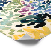 Farbenfrohe Hafenlandschaft Malerei Poster (Ecke)