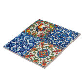 Farbenfrohe Hahn, mediterran, mosaik, Zitrone, Fliese (Seite)