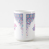 Farbenfrohe Hajj Mabroor auf Arabisch Kaffeetasse (Mittel)