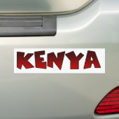Farbenfrohe Hakuna Matata: Eine Kenyan-Feier Autoaufkleber (Auf Auto)