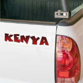 Farbenfrohe Hakuna Matata: Eine Kenyan-Feier Autoaufkleber (Auf Lkw)