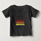 Farbenfrohe Hakuna Matata: Eine Kenyan-Feier Baby T-shirt (Vorderseite)