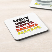 Farbenfrohe Hakuna Matata: Eine Kenyan-Feier Getränkeuntersetzer (Linke Seite)