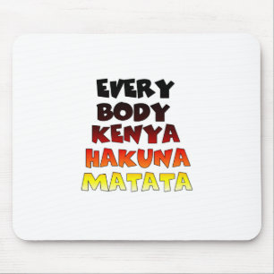 Farbenfrohe Hakuna Matata: Eine Kenyan-Feier Mousepad