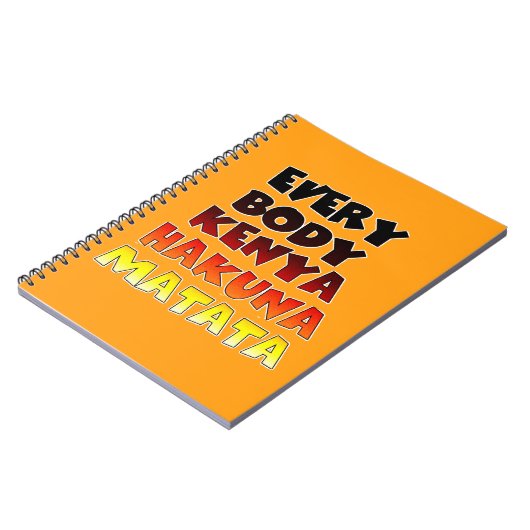 Farbenfrohe Hakuna Matata: Eine Kenyan-Feier Notizblock (Linke Seite)