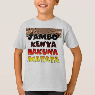 Farbenfrohe Hakuna Matata: Eine Kenyan-Feier T-Shirt
