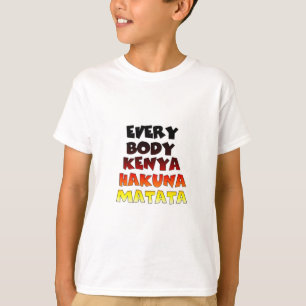 Farbenfrohe Hakuna Matata: Eine Kenyan-Feier T-Shirt