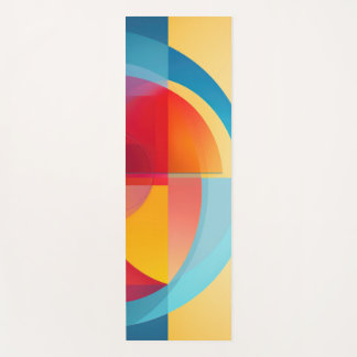 Farbenfrohe Halbkreisformen Yoga Mat Yogamatte