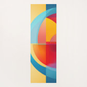 Farbenfrohe Halbkreisformen Yoga Mat Yogamatte (Rückseite)