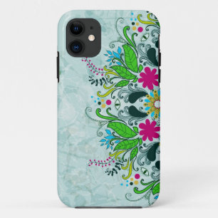 Farbenfrohe Halbleiter-Retro-Wirbel iPhone 11 Hülle