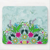 Farbenfrohe Halbleiter-Retro-Wirbel Mousepad (Vorne)