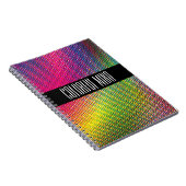 Farbenfrohe Halftone Notizblock (Rechte Seite)