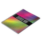 Farbenfrohe Halftone Notizblock (Linke Seite)