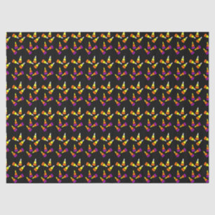 Farbenfrohe Halloween Candy Cornflakes Musterteppi Seidenpapier