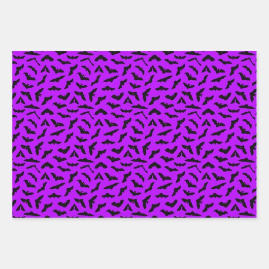 Farbenfrohe Halloween-Flechtmuster Geschenkpapier Set (Vorderseite 3)