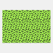 Farbenfrohe Halloween-Flechtmuster Geschenkpapier Set (Vorderseite)