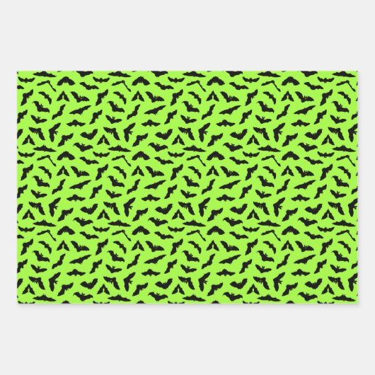 Farbenfrohe Halloween-Flechtmuster Geschenkpapier Set (Vorderseite)