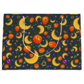 Farbenfrohe Halloween-Geschenktasche Große Geschenktüte (Vorderseite)