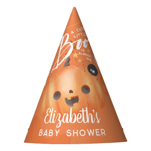 Farbenfrohe Halloween-Kinderdusche Partyhütchen (Vorderseite)