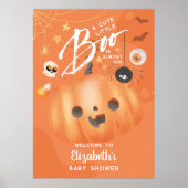 Farbenfrohe Halloween-Kinderdusche Poster (Vorne)