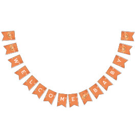 Farbenfrohe Halloween-Kinderdusche Wimpelkette