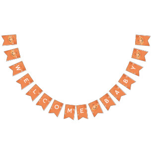 Farbenfrohe Halloween-Kinderdusche Wimpelkette